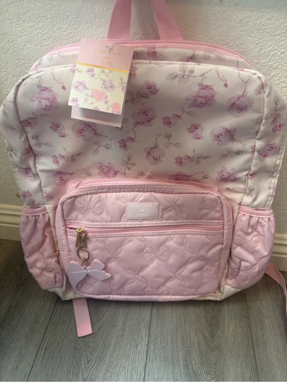 LoveShackFancy × Target - Yoobi Backpack Sterling Dusk, LoveShackFancy Backpack